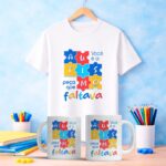 Pacote de Artes Caneca + Camisa Autismo V6