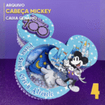 Arquivo de Corte CAIXA CABEÇA MICKEY