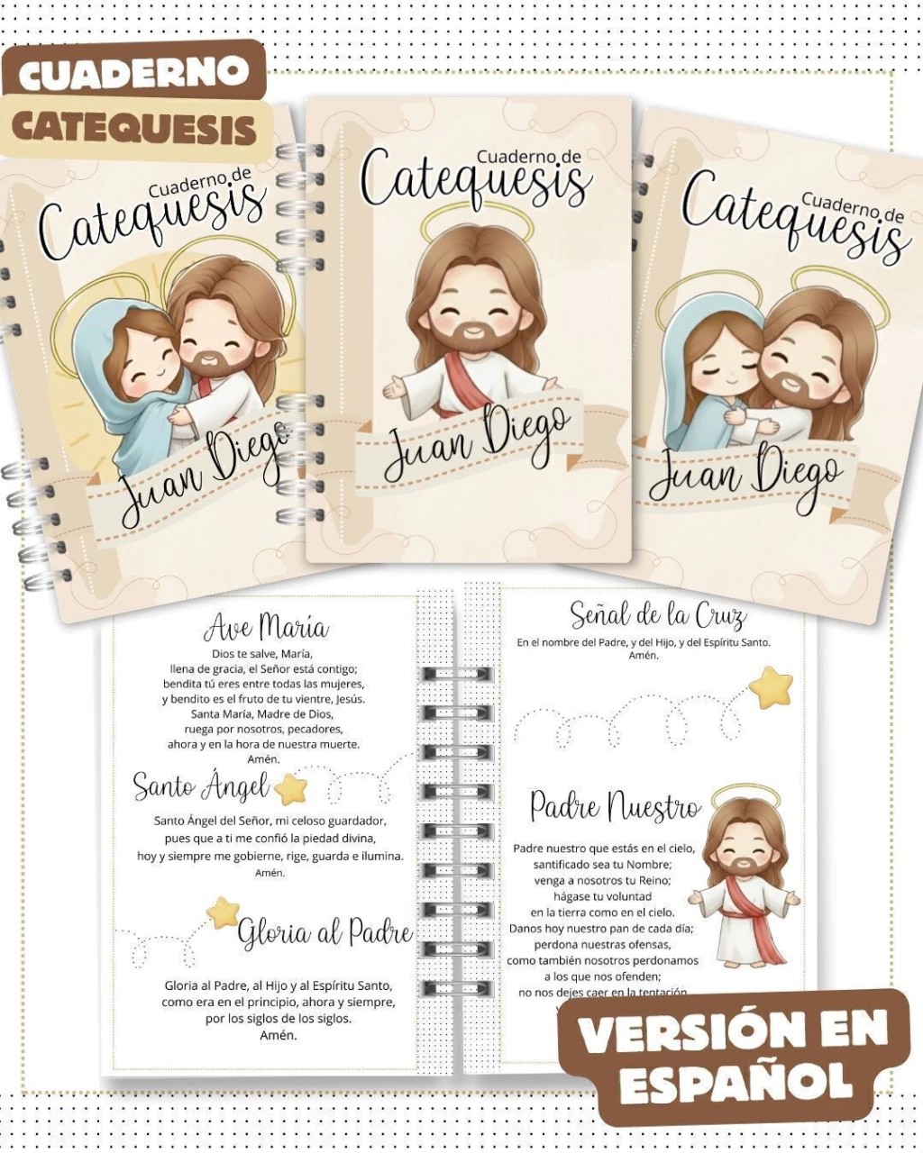 CUADERNO DE CATEQUESIS – VERSIÓN EN ESPAÑOL Cuaderno de Catequesis Infantil – Versión en Español (Archivo Digital) - Imagem 1