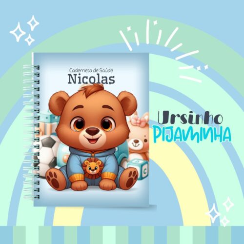 Caderneta de Saúde Ursinho Pijaminha