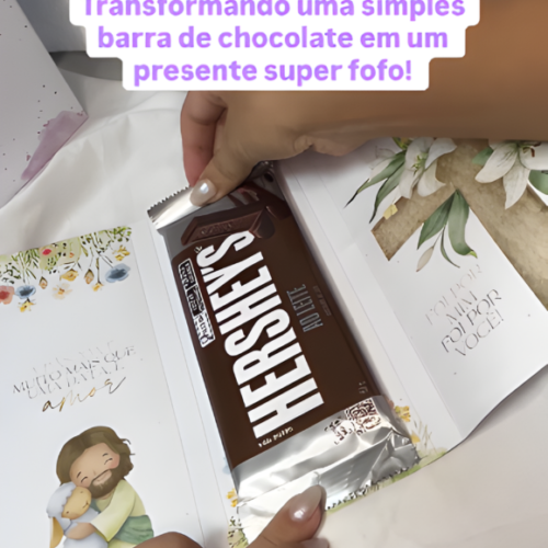 Card Barra de chocolate Páscoa