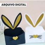 CAIXA ENVELOPE ORELHA DE COELHO
