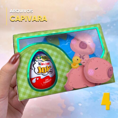 Caixa Kinder Ovo Capivara