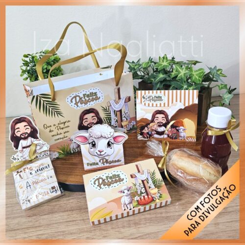 Kit sacolinha para guloseimas – Páscoa cristã