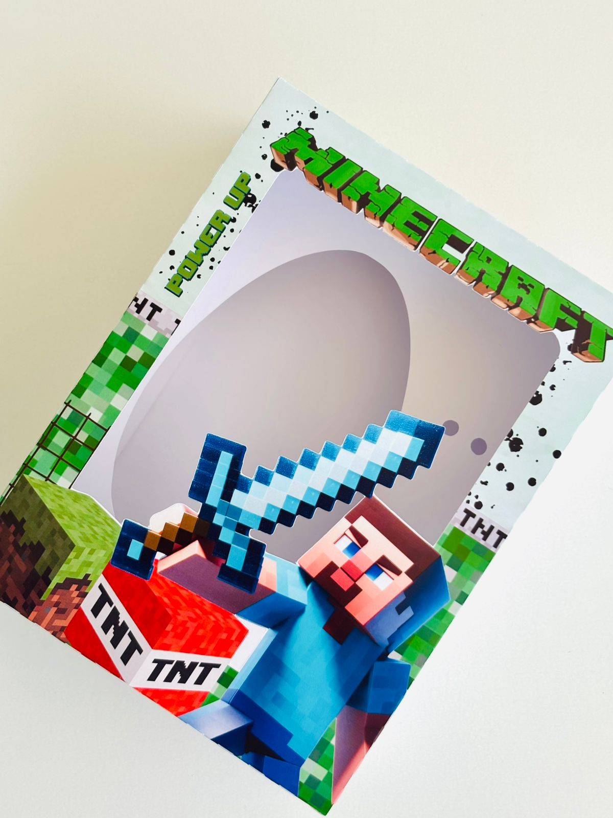 MINECRAFT Arquivo Caixa Ovo de Colher MINECRAFT - Imagem 1