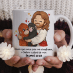 Arte Digital "Macaco Punch (Ainda que meus pais me abandonem, o Senhor cuidará de mim - Salmos 27:10)"