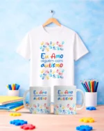 Pacote de Artes Caneca + Camisa Autismo V6 - Imagem 2