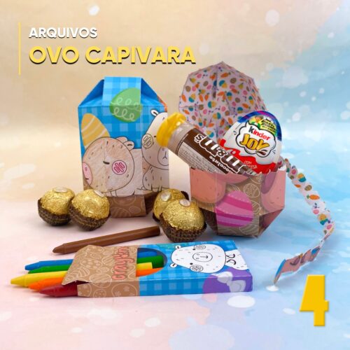 Caixa Ovo de Páscoa Capivara