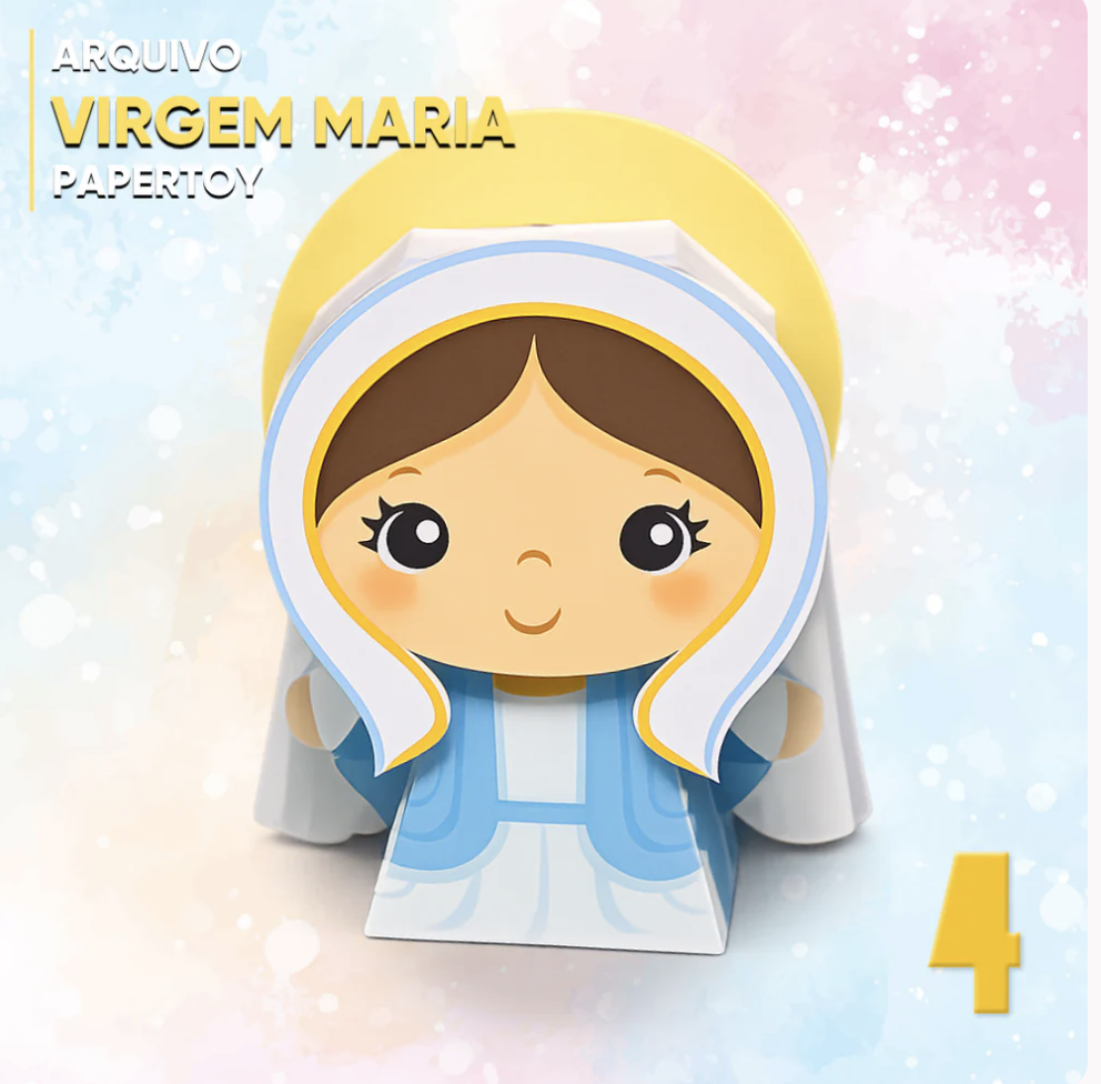 PAPERTOY VIRGEMMARIA Caixa VIRGEM MARIA - Imagem 1