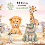 Kit Digital Safari Baby