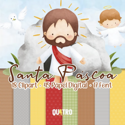 Kit Digital Santa Páscoa