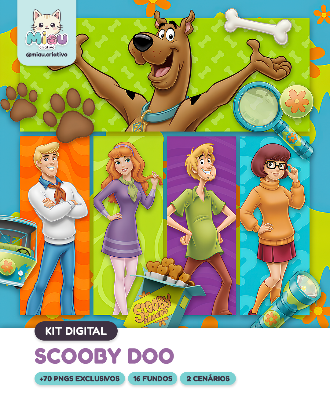 Scooby Doo Kit Digital Scooby-Doo - Imagem 1