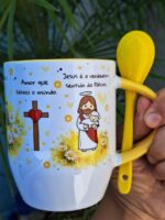 Arte Caneca Páscoa Jesus - Imagem 3