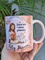 Arte Caneca Páscoa Jesus - Imagem 2