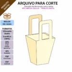 Arquivo Molde de caixa Cesto pipoca