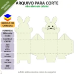 Arquivo Molde de caixa Páscoa Coelhinho