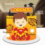 Arquivo de Corte Topo de Bolo Homem de Ferro