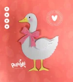 Arquivo de Corte em Camadas do Conjunto de Gansos Adoráveis - Imagem 4