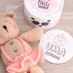 Kit Mêsversário Ursinha – Arquivo Digital para Corte - Imagem 3