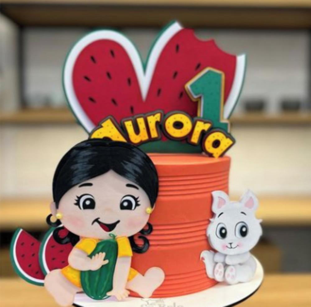 magaly baby Arquivo de Corte Topo de Bolo Magali Baby - Imagem 1