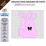 Arquivo Molde de embalagem Sacolinha Coelhinho