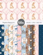 Páscoa 2026 - Combo Ilustrações Coelhos - Imagem 3