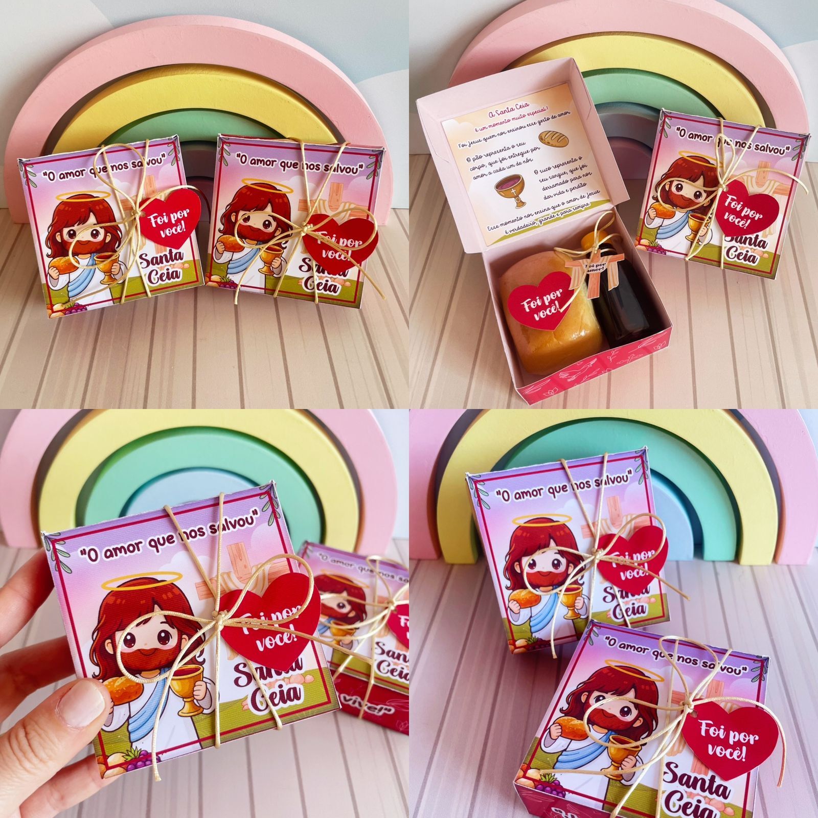 02-KIT-CEIA Arte Digital Caixinha Santa Ceia - Imagem 1