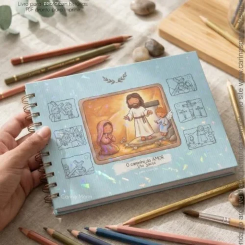 PDF Livro de Colorir: A caminho do AMOR Via Sacra para Crianças
