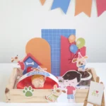 Kit digital para cesta/mesa posta - Cachorrinho Menino