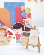 Kit digital para cesta/mesa posta - Cachorrinho Menino - Imagem 2