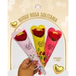 ARQUIVO DE CORTE BUQUÊ ROSA SOLITÁRIA
