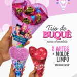 ARQUIVO DE CORTE BUQUÊ PARA CHOCOLATES