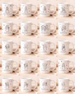 Pacote de Artes Canecas Santinhos Minimalistas