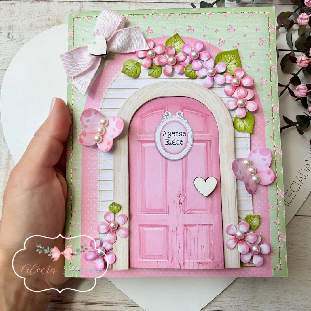 ARTE CARTÃO PORTA PORTINHA DE FADA - Imagem 1