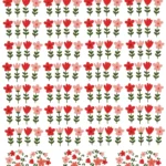 Arte Digital DTF UV Dia das Mães Flores avulsas(Folha A4)