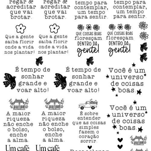 Arte Digital Frases Minimalistas ( tamanho folha A4)