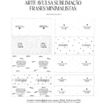 ARTE PARA SUBLIMAÇÃO Frases minimalistas