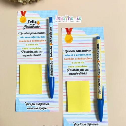 Arquivo digital _ CARTÃO PARA CANETA E POST IT _ DIA DO TRABALHO _ COLABORADORES