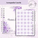 KIT DIGITAL CADERNO PARA O CONGRESSO 2026 - FLORAL LILÁS COM TEMA - Imagem 9