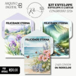 KIT DIGITAL ENVELOPE e CARTA A4 - CONGRESSO 2026 - FELICIDADE ETERNA