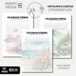 KIT DIGITAL ENVELOPE e CARTA A4 - CONGRESSO 2026 - FELICIDADE ETERNA - Imagem 3