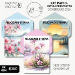 KIT DIGITAL ENVELOPE e CARTA A4 - CONGRESSO 2026 - FELICIDADE ETERNA - Imagem 2