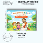 KIT DIGITAL LIVRO PARA COLORIR INFANTIL CONGRESSO 2026 - FELICIDADE ETERNA