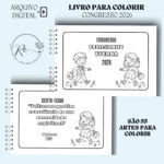 KIT DIGITAL LIVRO PARA COLORIR INFANTIL CONGRESSO 2026 - FELICIDADE ETERNA - Imagem 6