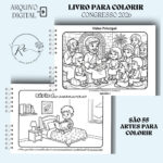 KIT DIGITAL LIVRO PARA COLORIR INFANTIL CONGRESSO 2026 - FELICIDADE ETERNA - Imagem 5