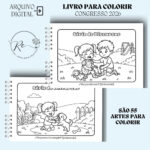 KIT DIGITAL LIVRO PARA COLORIR INFANTIL CONGRESSO 2026 - FELICIDADE ETERNA - Imagem 4
