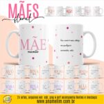 ESTAMPA MÃES FLORAL CANECAS
