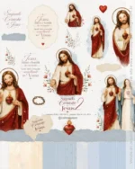 Kit Digital Ilustrações Sagrado Coração de Jesus 2