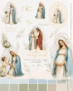 Kit Digital Ilustrações Como Maria: Mãe de Fé e Ternura 2