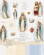 Kit Digital Ilustrações Imaculado Coração de Maria 2